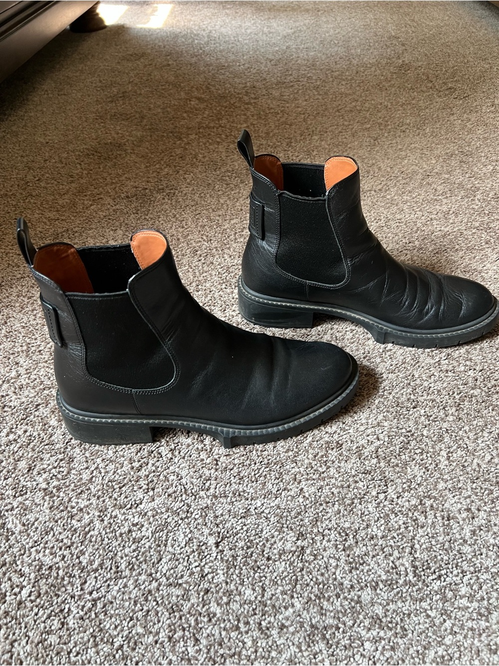 Coach Black Leather Chelsea Ankle Boots
